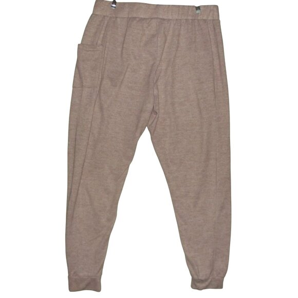 Bobbie Brooks Pants Womens 3X Jogger Pink heather High Rise cozy knit sweatpants - Picture 2 of 14